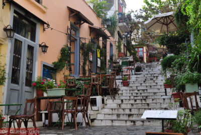 Plaka street Athens